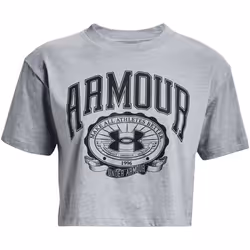 Under Armour - T-shirt court Manches courtes COLLEGIATE - Femme (Gris)