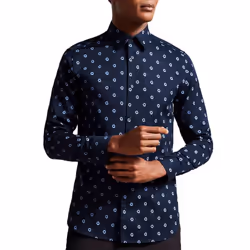 Ted Baker - Chemise Manches longues KYME - Homme (Bleu marine)