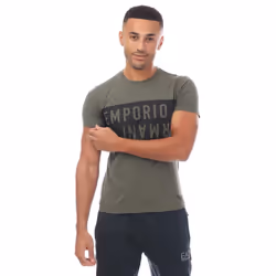Emporio Armani - T-shirt - Homme (Vert / Noir)