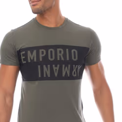 Emporio Armani - T-shirt - Homme (Vert / Noir)
