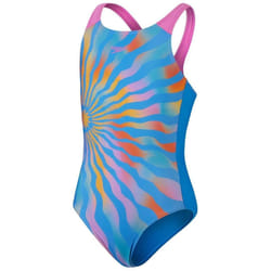 Speedo - Maillot de bain 1 pièce - Fille (Bleu / Jaune)