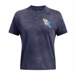 Under Armour - T-shirt Manches courtes LAUNCH - Femme (Bleu)