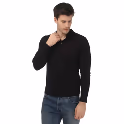 Ted Baker - Polo Manches longues KAMBER - Homme (Bleu marine)