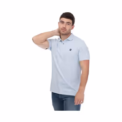 Timberland - Polo Manches courtes MILLER RIVER - Homme (Ciel)