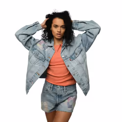 Levis - Veste camionneur 90´S - Femme (Bleu clair)