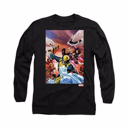Marvel - T-shirt X-MEN TEAM DEFEND - Adulte (Noir)