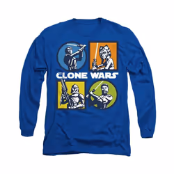 Star Wars - T-shirt CLONE WARS - Adulte (Bleu roi)