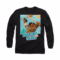 Moana - T-shirt ADVENTURES IN OCEANIA - Adulte (Noir)