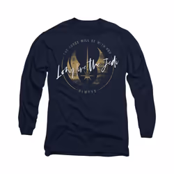 Star Wars - T-shirt LONG LIVE THE JEDI - Adulte (Bleu marine)