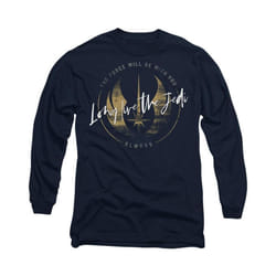 Star Wars - T-shirt LONG LIVE THE JEDI - Adulte (Bleu marine)