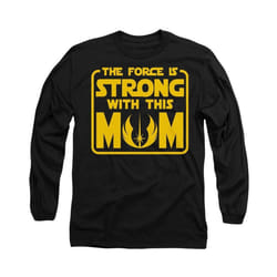 Star Wars - T-shirt FORCE IS STRONG WITH MUM - Adulte (Noir)