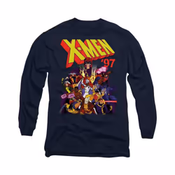 Marvel - T-shirt X-MEN - Adulte (Bleu marine)