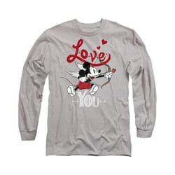 Disney - T-shirt LOVE YOU - Adulte (Gris chiné)