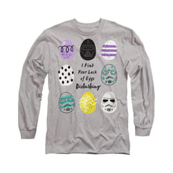 Star Wars - T-shirt YOUR LACK OF EASTER EGGS DISTURBING - Adulte (Gris chiné)