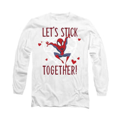 Spider-Man - T-shirt STICK TOGETHER - Adulte (Blanc)