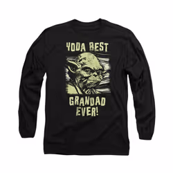 Star Wars - T-shirt YODA BEST GRANDAD - Adulte (Noir)