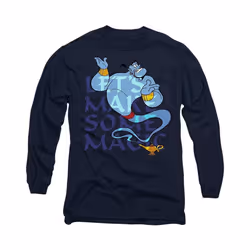 Aladdin - T-shirt LET'S MAKE SOME MAGIC - Adulte (Bleu marine)