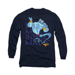 Aladdin - T-shirt LET'S MAKE SOME MAGIC - Adulte (Bleu marine)