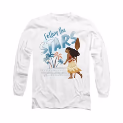 Moana - T-shirt FOLLOW THE STARS - Adulte (Blanc)