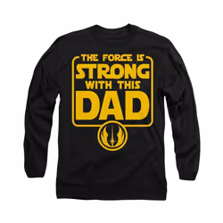 Star Wars - T-shirt FORCE IS STRONG DAD - Adulte (Noir)