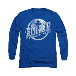 Star Wars - T-shirt THE FORCE IS STRONG - Adulte (Bleu roi)