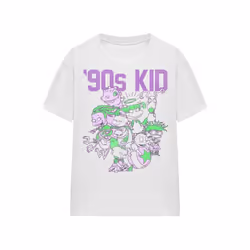 Nickelodeon - T-shirt 90S KID - Adulte (Blanc)