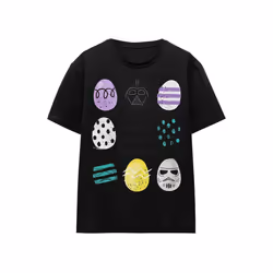 Star Wars - T-shirt YOUR LACK OF EASTER EGGS DISTURBING - Adulte (Noir)