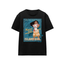 Moana - T-shirt ISLAND GIRL - Adulte (Noir)