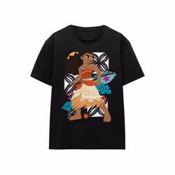 Moana - T-shirt READY FOR ADVENTURE - Adulte (Noir)