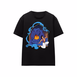 Aladdin - T-shirt THE MAGIC LAMP AT THE CAVE OF WONDERS - Adulte (Noir)