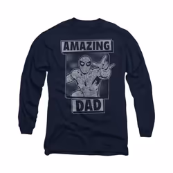 Spider-Man - T-shirt AMAZING DAD - Adulte (Bleu marine)