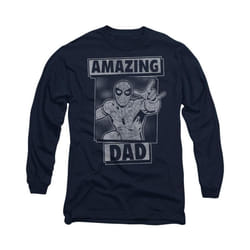 Spider-Man - T-shirt AMAZING DAD - Adulte (Bleu marine)