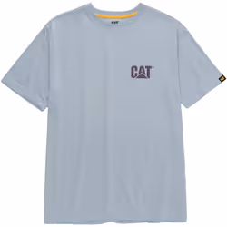 Caterpillar - T-shirt TRADEMARK - Homme (Bleu gris Chiné)