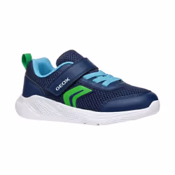 Geox - Baskets J SPRINTYE - Garçon (Bleu marine / Vert clair)