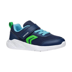 Geox - Baskets J SPRINTYE - Garçon (Bleu marine / Vert clair)