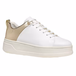 Geox - Baskets D SPHERICA ECUB - Femme (Blanc / Doré clair)