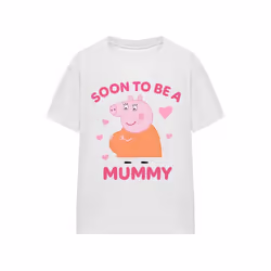 Peppa Pig - T-shirt SOON TO BE - Adulte (Blanc)