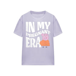 Peppa Pig - T-shirt PREGNANT ERA - Adulte (Lavande clair)