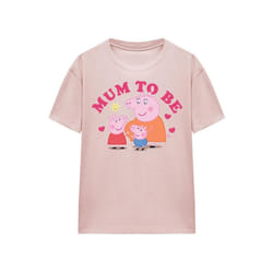Peppa Pig - T-shirt MUM TO BE - Adulte (Rose pâle)