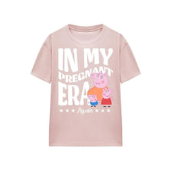 Peppa Pig - T-shirt PREGNANT ERA AGAIN - Adulte (Rose pâle)