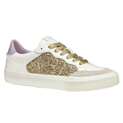 Geox - Baskets D EMMELENY - Femme (Blanc / Doré clair)
