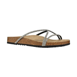 Geox - Sandales D BRIONIA R - Femme (Noir / Argenté)