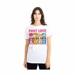 My Little Pony - T-shirt PONY LOVE - Adulte (Blanc)