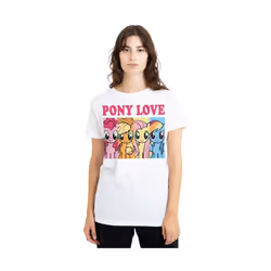 My Little Pony - T-shirt PONY LOVE - Adulte (Blanc)