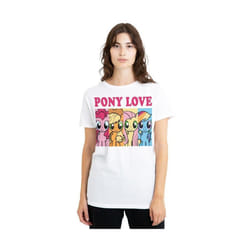My Little Pony - T-shirt PONY LOVE - Adulte (Blanc)