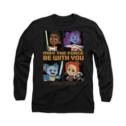 Star Wars - T-shirt YOUNG JEDI ADVENTURE AMONG THE STARS - Adulte (Noir)