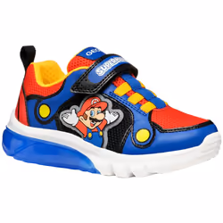 Geox - Baskets CIBERDRON - Garçon (Bleu roi / Rouge)