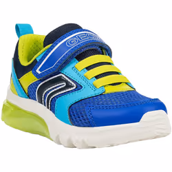 Geox - Baskets CIBERDRON - Garçon (Bleu roi / Vert clair)