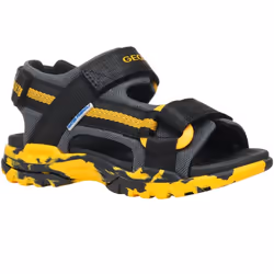 Geox - Sandales BOREALIS - Garçon (Noir / Jaune)