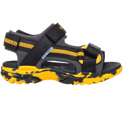 Geox - Sandales BOREALIS - Garçon (Noir / Jaune)